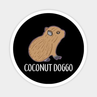 Coconut Doggo Capybara Cute Meme Kawaii Baby Capybara Magnet